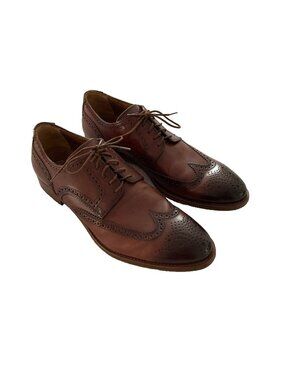 Antonio Maurizi Wingtip Leather Oxford Mens dress Shoes brown Sz US 9 / Eur 42